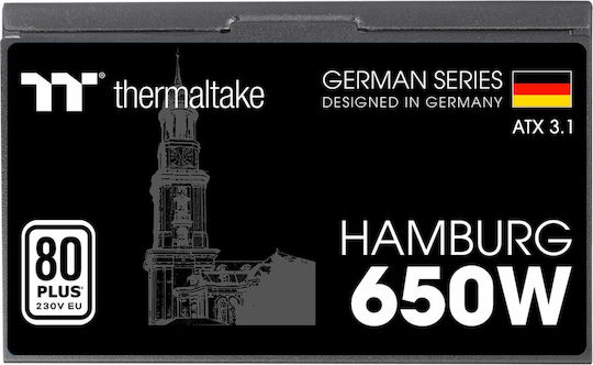 Thermaltake Hamburg 650W Μαύρο Τροφοδοτικό Υπολογιστή Full Wired