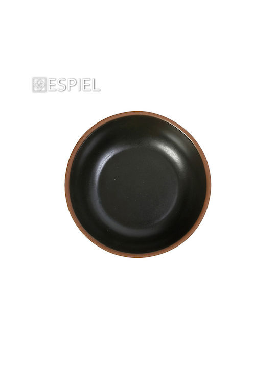 Espiel Servierschüssel Rund Keramik Grün mit Durchmesser 21cm