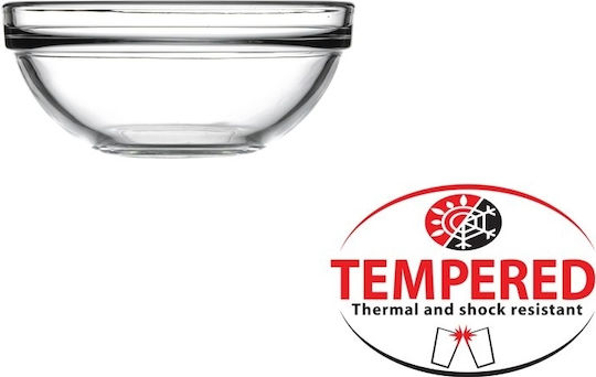 Pasabahce Müslischüssel Rund Glas Transparent mit Durchmesser 10.5cm 6Stück
