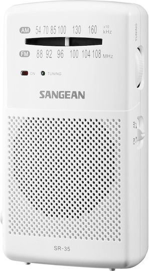 Sangean SR-35 Cu baterie Alb