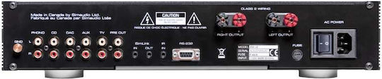 Simaudio Moon 600i v2 Integrated Amplifier Ολοκληρωμένος Ενισχυτής Hi-Fi Stereo 250W/4Ω 125W/8Ω Μαύρος