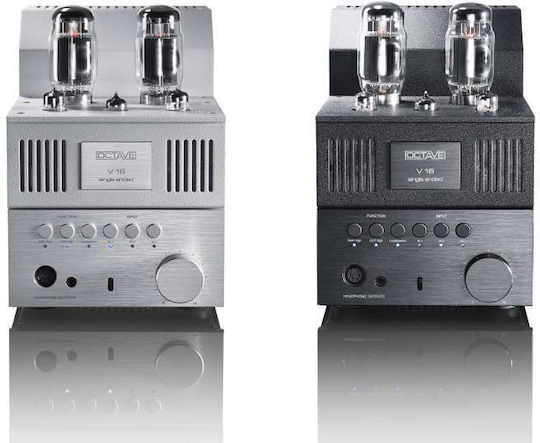 Octave V16 Single Ended Λαμπάτος Ολοκληρωμένος Ενισχυτής Hi-Fi Stereo 11163 Ασημί