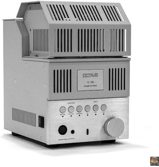 Octave V16 Single Ended Λαμπάτος Ολοκληρωμένος Ενισχυτής Hi-Fi Stereo 11163 Ασημί