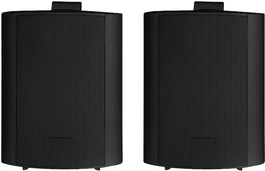 Tele Installation Speakers 55W (Pair) 17.8x14.5x24cm Black