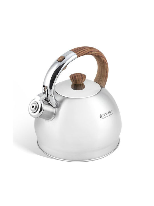 Edenberg Kettle Stainless Steel Silver/Brown 2000ml