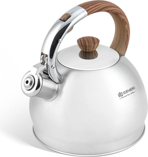 Edenberg Βραστήρας Ανοξείδωτος Ασημί/Καφέ 2000ml