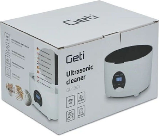 Geti Καθαριστής Υπερήχων 600ml με Ψηφιακό Χρονοδιακόπτη