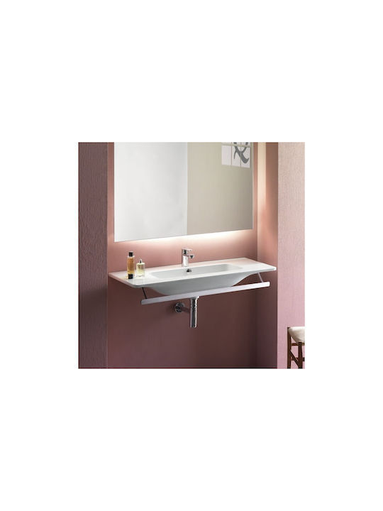 GSI PAPRD 82 Calea ferată de Baie Simplă De Perete cu șuruburi ​82x46cm Argintiu