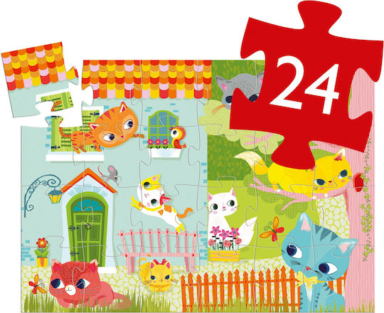 Kids Puzzle Kitten for 3+ Years 24pcs Djeco