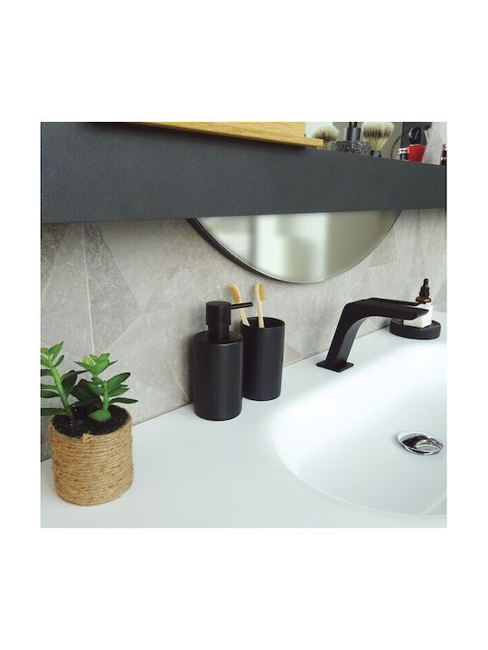 Dimitracas Spirella Tube Επιτραπέζιο Dispenser Κεραμικό Black Matt