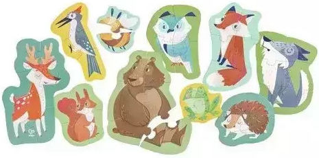 Wooden Kids Puzzle The Friends of the Forest 40pcs Hape