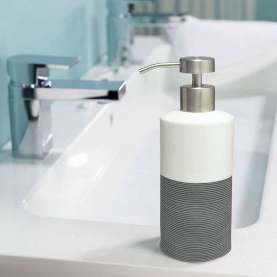 Sealskin Doppio Dispenser made of Porcelain Gray 325ml
