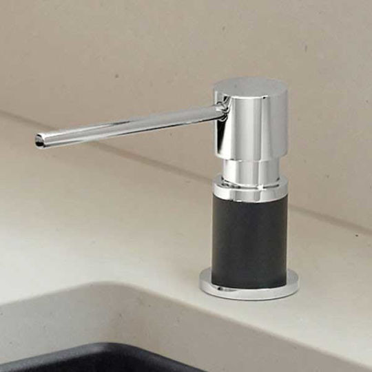 Blanco Lato Εντοιχιζόμενο Dispenser για την Κουζίνα Μεταλλικό Black/Chrome 300ml
