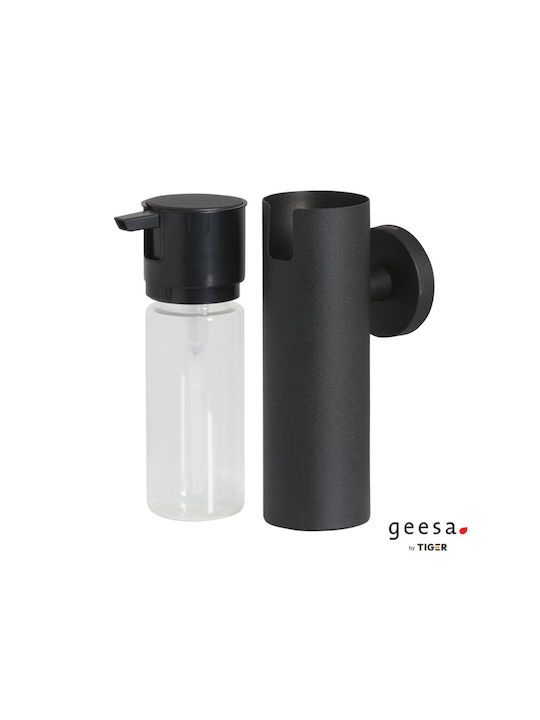 TIGER Wall-mounted Dispenser made of Stainless Steel Black Matt 125ml