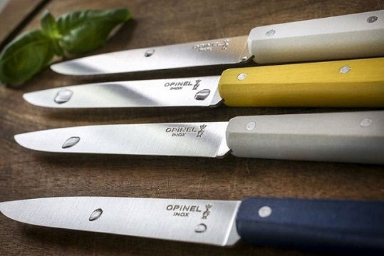 Opinel Bon Appetit Celeste Ножове Пържола от Неръждаема Стомана 10.16см 4 Бройки