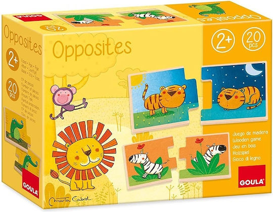 Παιδικό Puzzle Αντίθετα για 2+ Ετών 20pcs Goula