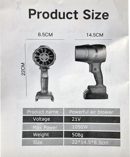 Blower Handheld Battery