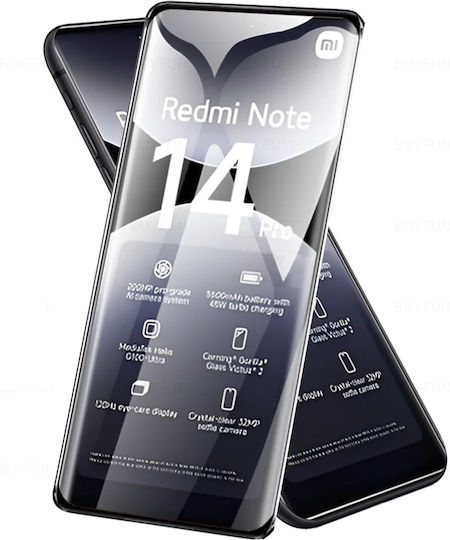 3D 0.3mm Full Glue Full Face Tempered Glass Μαύρο (Xiaomi 14 ProRealme 14 Pro)