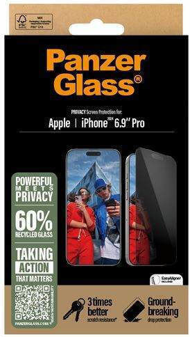 PanzerGlass Privacy Tempered Glass (iPhone 17 Pro Max / iPhone 16 Pro Max)