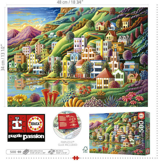 Versteckter Hafen Puzzle 2D 500 Teile