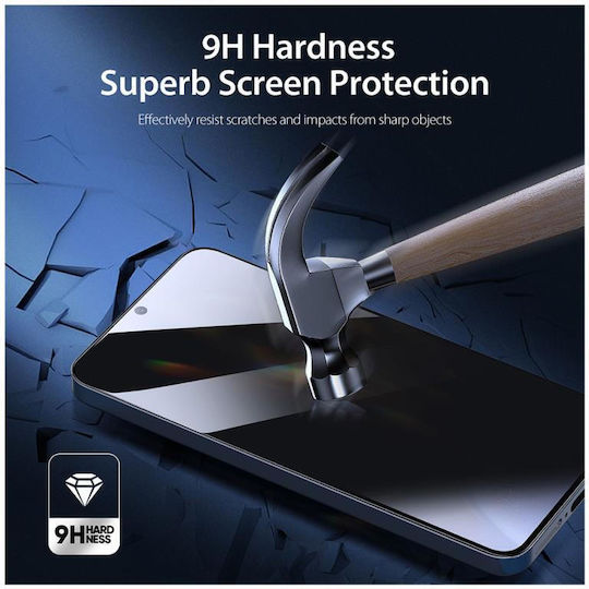 Dux Ducis Privatsphäre Gehärtetes Glas Schwarz (iPhone 15 Plus / 16 Plus)