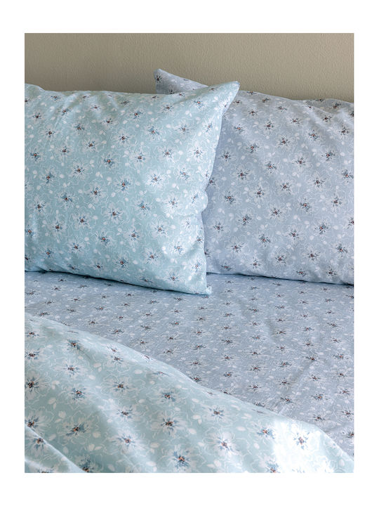 Palamaiki Sheet Sets King Size 265x260cm. Fl6259 Light Blue 4pcs