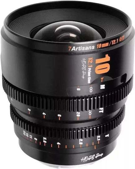 7artisans Crop Φωτογραφικός Φακός Photoelectric 10mm T2.1 Hope S35 Cine Σταθερός για Canon RF Mount Μαύρος