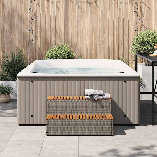 vidaXL Poolzubehör 100x50x50.5cm Gray