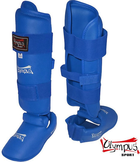 Olympus Sport WKF Style 309010 4101150 Shin Guards Adults Blue