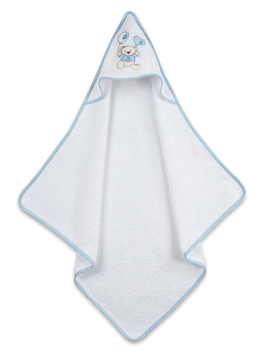 Sunshine Baby-Badetuch mit Kapuze Balloon 05 Blau 75x75cm