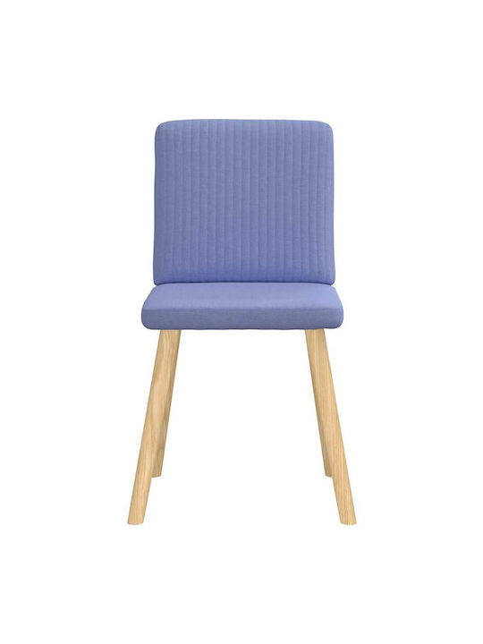 Dining Room Fabric Chair Blue 45x54x86cm 2pcs