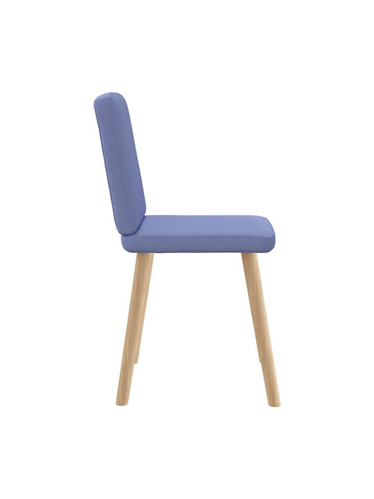 Dining Room Fabric Chair Blue 45x54x86cm 2pcs
