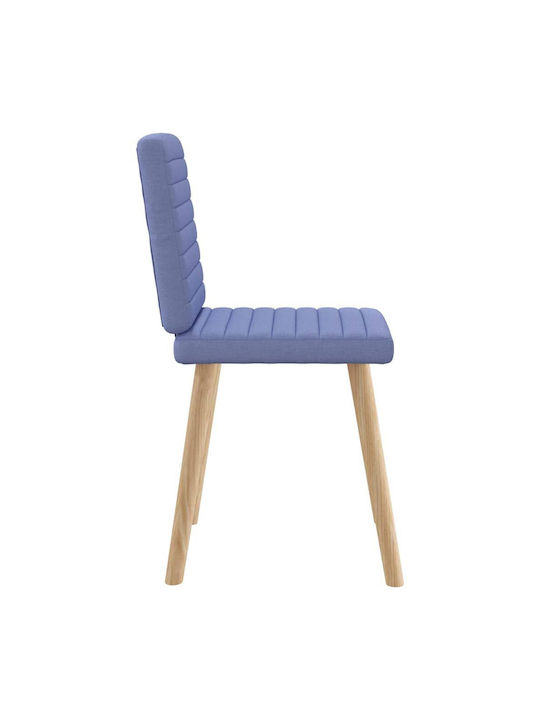 Dining Room Fabric Chair Denim Blue 45x54x86cm 2pcs