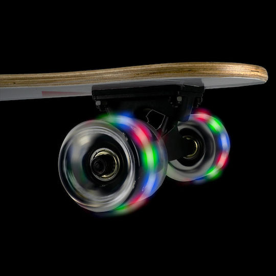 Action One Complete Longboard Half Face 80 X 20 Cm White