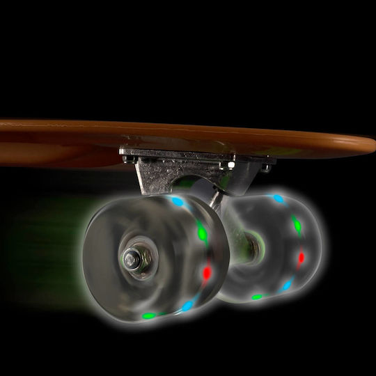 Action One Penny Board Complet Splash 56 X 15 Cm Roți cu LED-uri