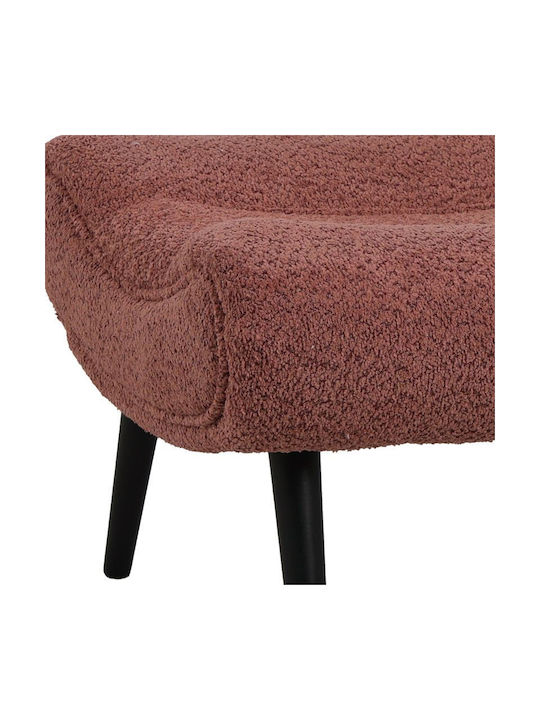 Stool Footstool Upholstered with Fabric Silla Σάπιο-μήλο 68x58x40cm