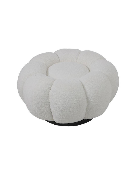 Табуретка Дневна стая Текстил Nester White Shade 60x60x31бр