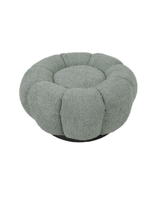 Stool For Living Room Upholstered with Fabric Nester Pistachio Shade 60x60x31cm