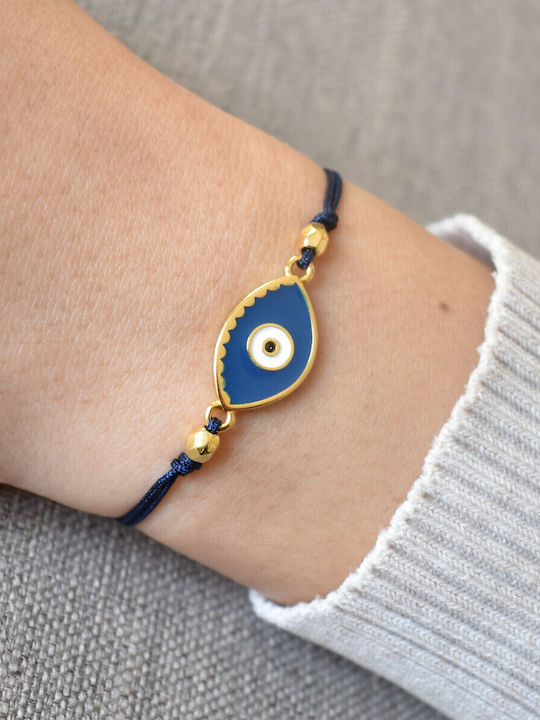 Philio Men's Bracelet with Eye Design Gold Plated Brass