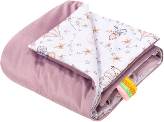 Jukki Blanket Nursery Swaddling Blankets Velvet Pink 75x100cm