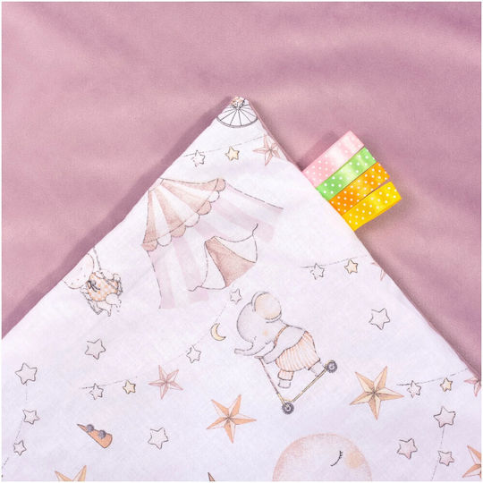 Jukki Blanket Nursery Swaddling Blankets Velvet Pink 75x100cm