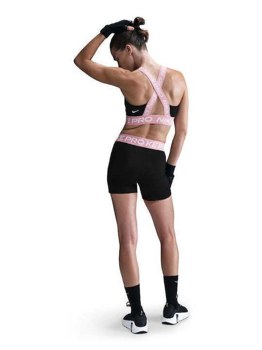 Women's Sports Bra without Padding Black / Pink