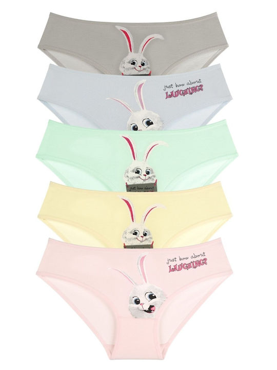 Donella Set of Kids' Briefs Multicolored 5pcs