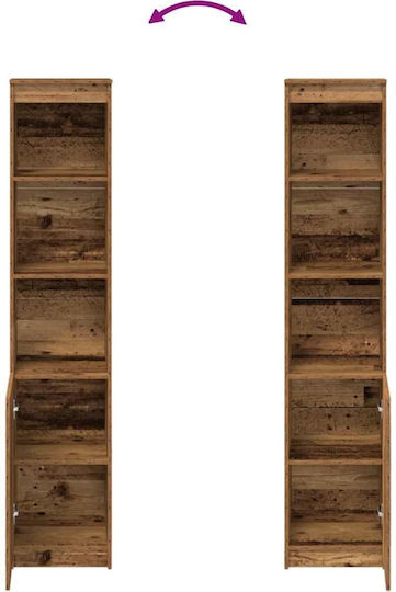 Βιβλιοθήκη Καφέ 37.5x35x180εκ.