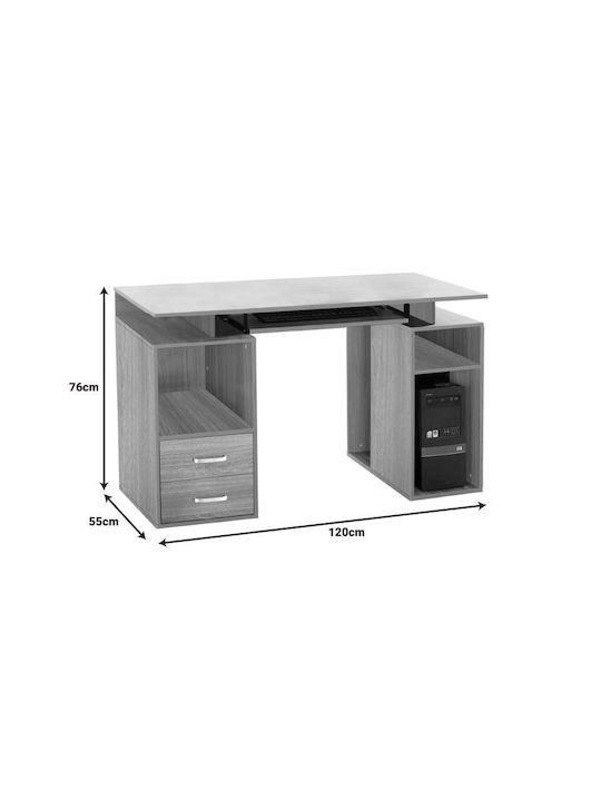 Computer Office Liberion Wooden Sonoma 120x55x76cm