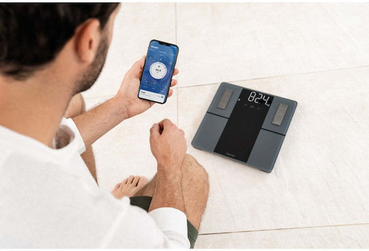 Beurer BF500 Smart Bathroom Scale with Body Fat Counter & Bluetooth Gray