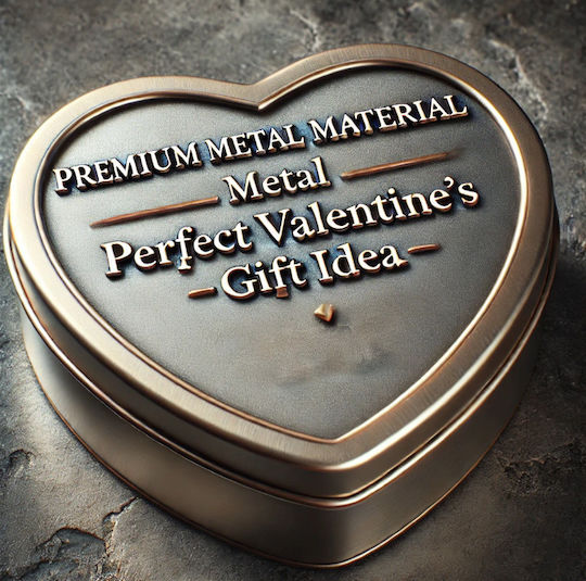 Handgefertigte Metalllegierung Herzbox Panathinaikos Nr. 43 Valentinstag 15x14x4,5cm