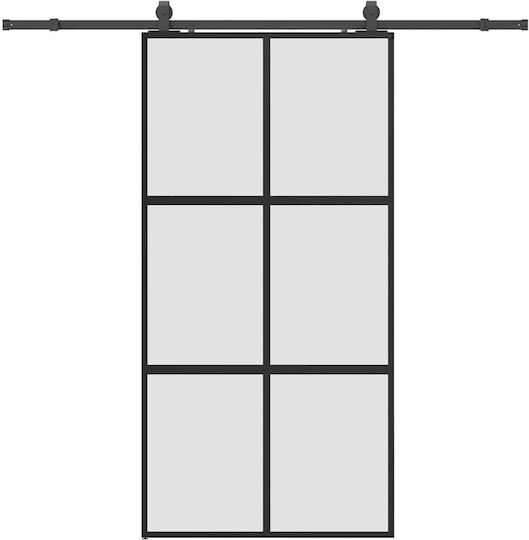 Vidaxl Σετ Συρόμενης Πόρτας Υλικό Μαύρο 102,5x205 Cm Μαύρο Vidaxl Σετ Συρόμενης Πόρτας Υλικό Μαύρο 102,5x205 Cm Μαύρο
