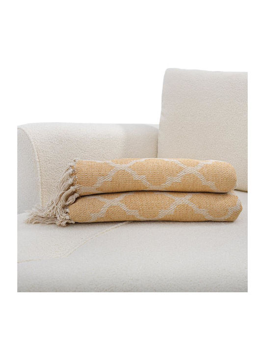 Fylliana Jacaurd Ριχτάρι Διθέσιου Καναπέ 170x230εκ. Μπεζ 925-124-156