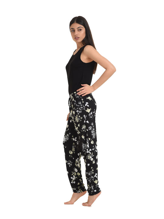 Vienetta Secret Winter Women's Pyjama Set Black